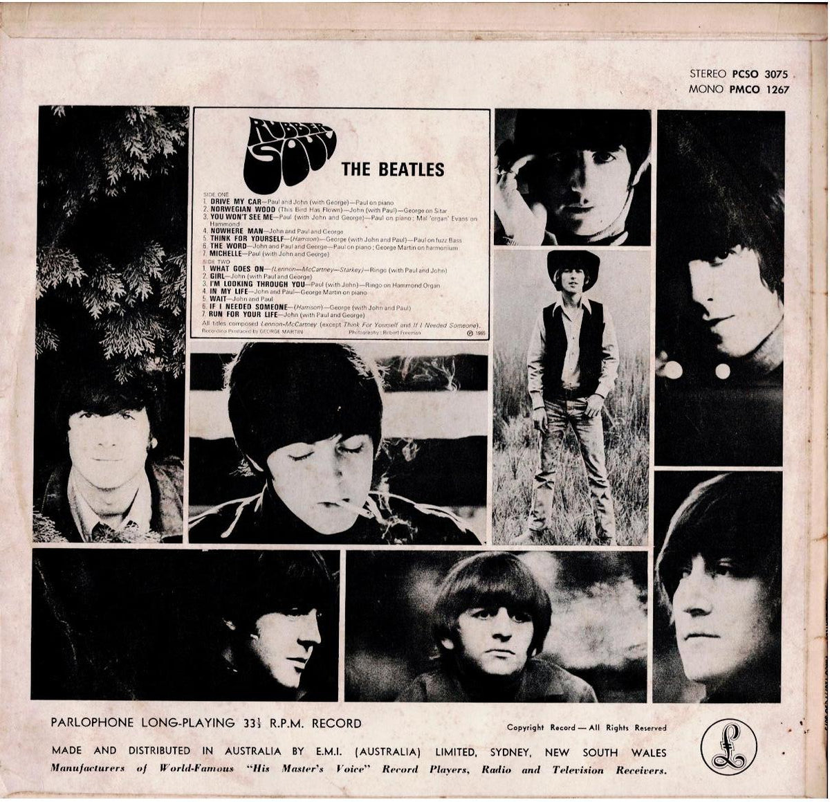 The Beatles – Rubber Soul (Vinyl, LP, Album, Reissue, Remastered)