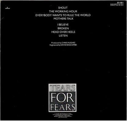 Tears For Fears – Songs From The Big Chair (Vinyl, LP, Album)