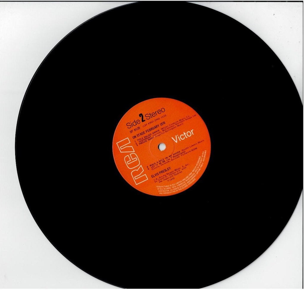 Elvis Presley – On Stage (Vinyl, LP, Album, Reissue, Orange Labels)