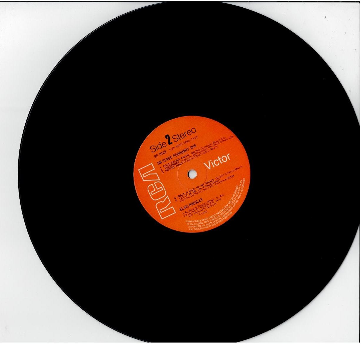 Elvis Presley – On Stage (Vinyl, LP, Album, Reissue, Orange Labels)