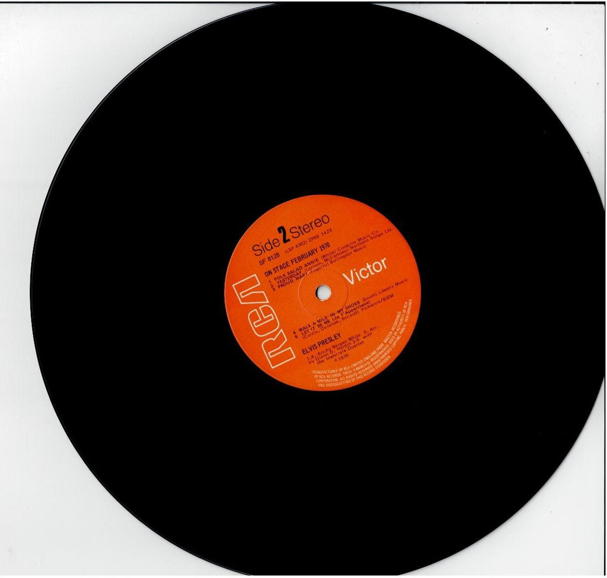 Elvis Presley – On Stage (Vinyl, LP, Album, Reissue, Orange Labels)