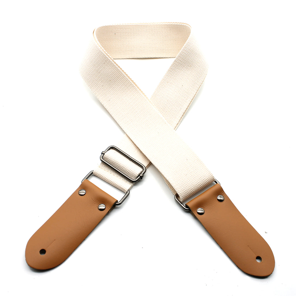 DSL 50COTTON Vegan Guitar Strap in Beige