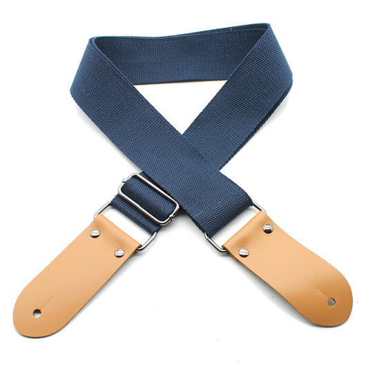 DSL 50 50COTTON-NAVY Navy Blue Cotton Guitar Strap