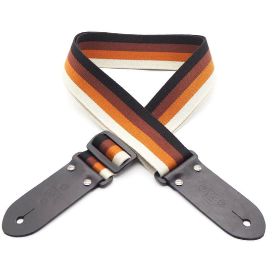 DSL 50STRIPE-MOCHA Mocha Striped Series Guitar Strap