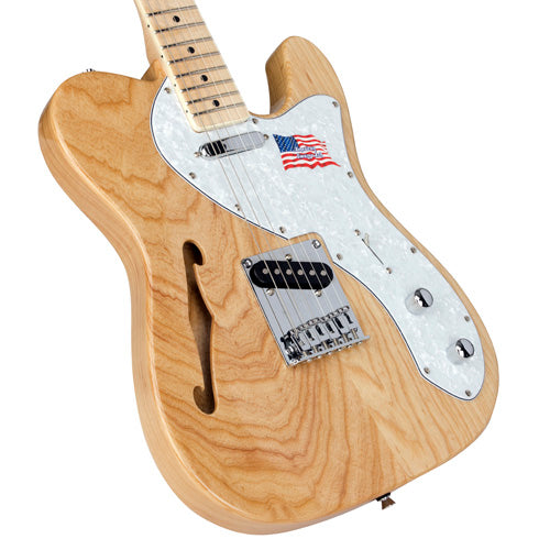 SX Ash Series Thin Line Semi-Hollowbody Telecaster-Style Electric Guitar