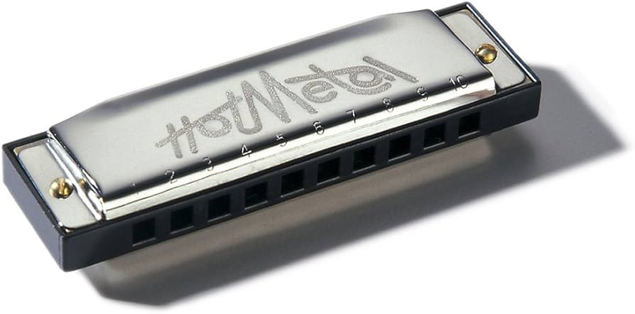Hohner Hot Metal Harmonica 572BX-A Key of A