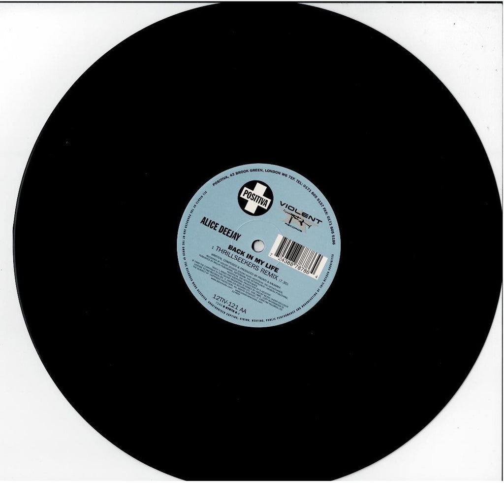 Alice Deejay – Back In My Life (Vinyl, 12", 33 ⅓ RPM, Single)