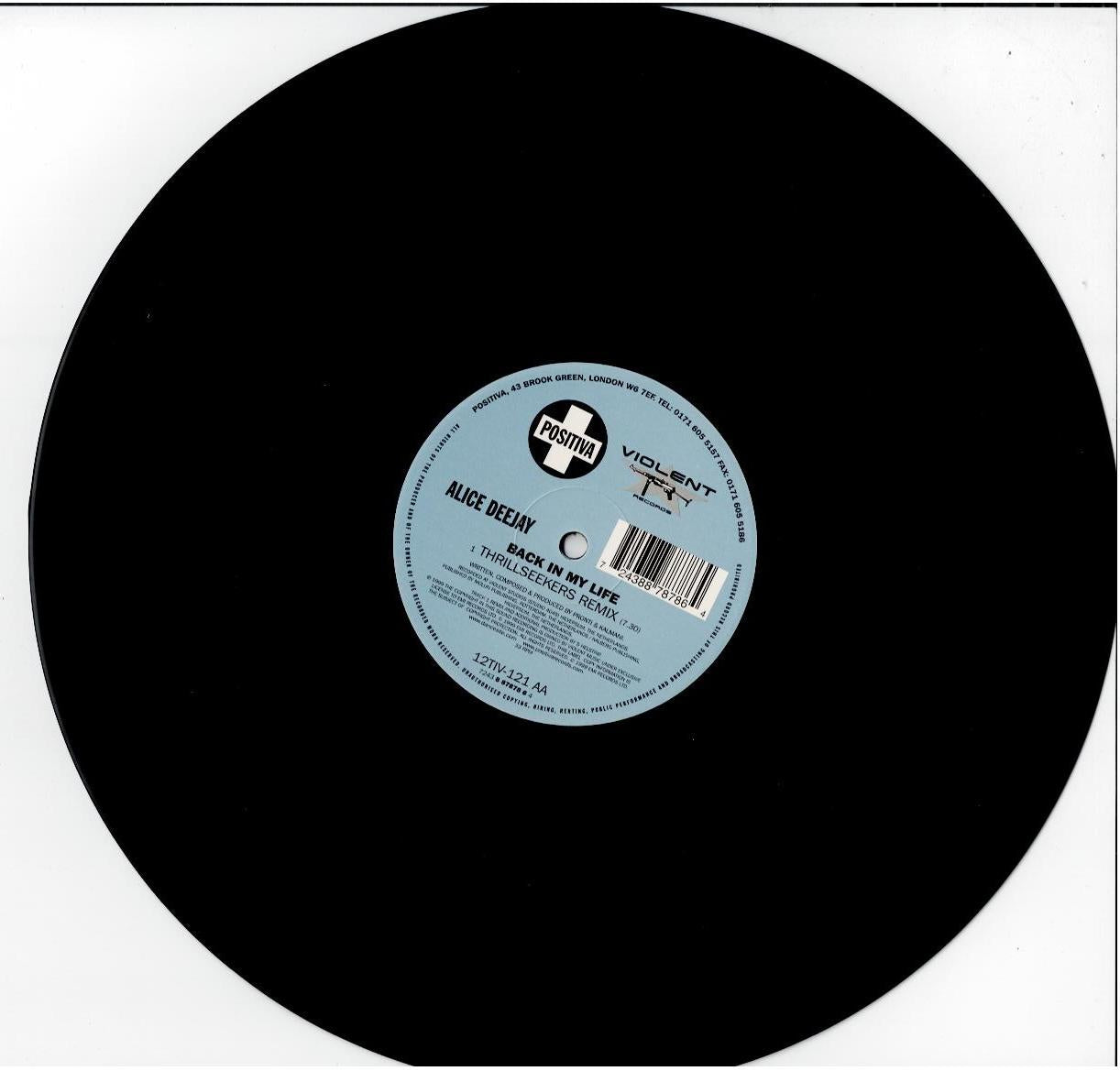 Alice Deejay – Back In My Life (Vinyl, 12", 33 ⅓ RPM, Single)
