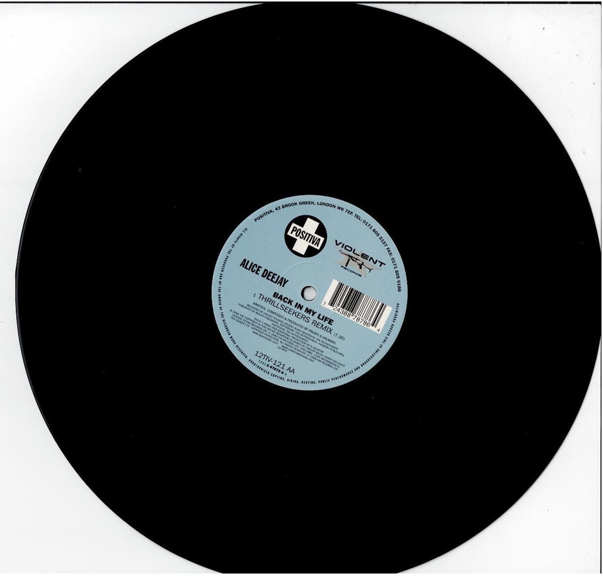 Alice Deejay – Back In My Life (Vinyl, 12", 33 ⅓ RPM, Single)