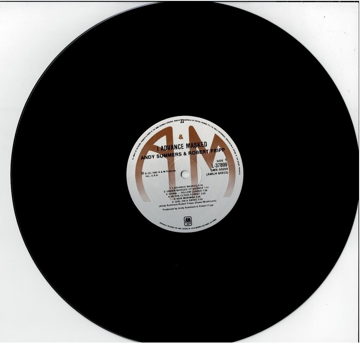 Andy Summers & Robert Fripp – I Advance Masked (Vinyl, LP, Album, Stereo)