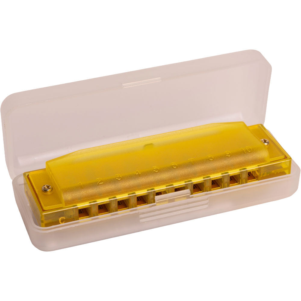 Hohner 5251 Kids Clearly Colourful Translucent Harmonica in Yellow