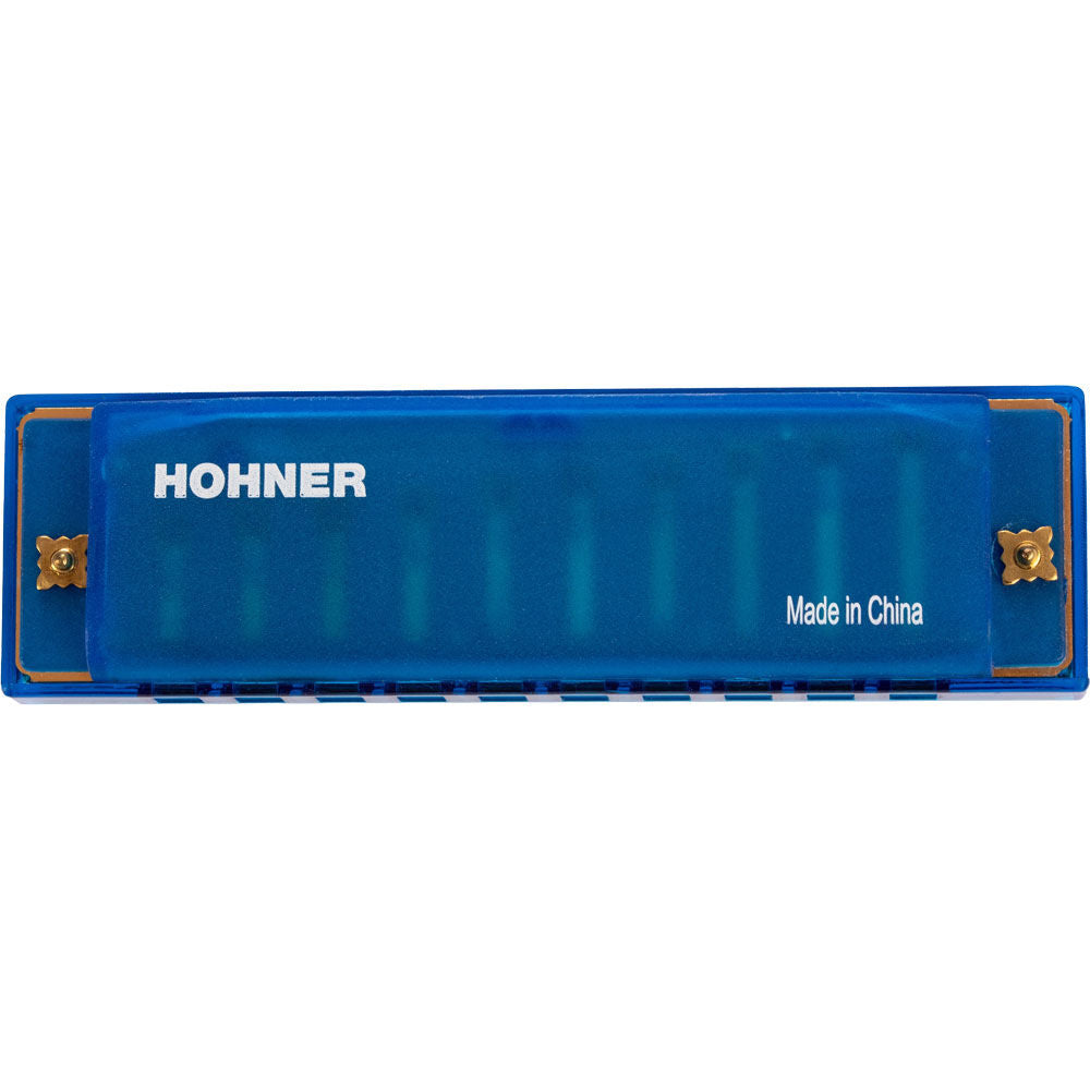 Hohner 5252 Kids Clearly Colourful Translucent Harmonica in Blue