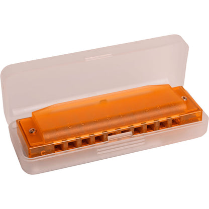 Hohner 5255 Kids Clearly Colourful Translucent Harmonica in Orange