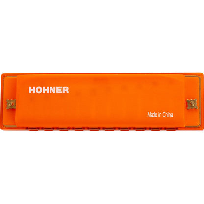 Hohner 5255 Kids Clearly Colourful Translucent Harmonica in Orange