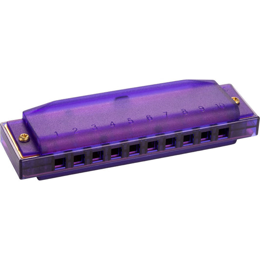 Hohner 5256 Kids Clearly Colourful Translucent Harmonica in Purple