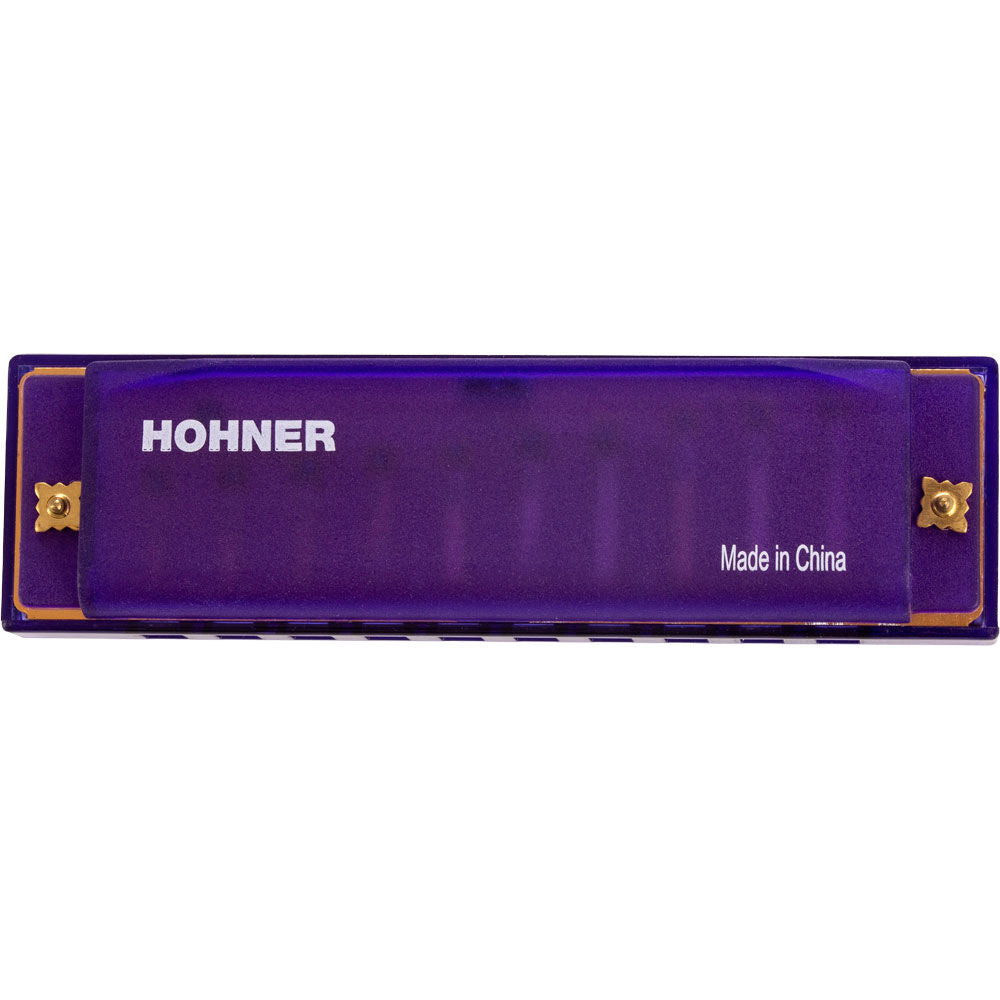 Hohner 5256 Kids Clearly Colourful Translucent Harmonica in Purple