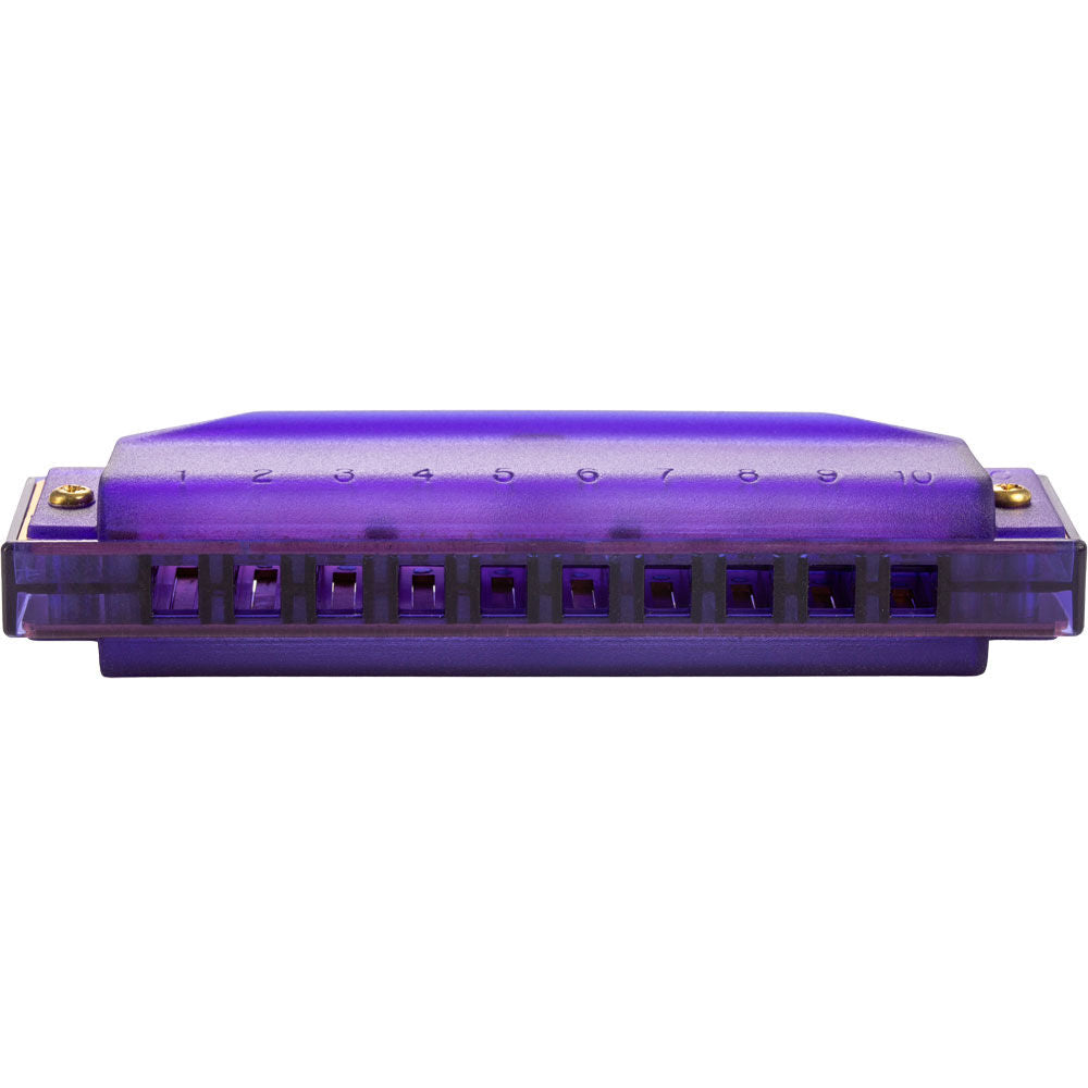 Hohner 5256 Kids Clearly Colourful Translucent Harmonica in Purple