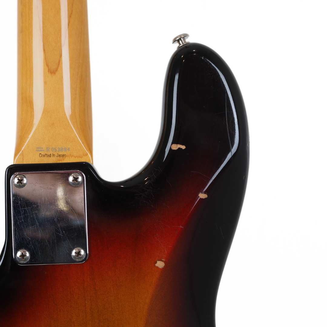 2004 Fender CIJ JB-62 '62 Reissue Jazz Bass Guitar in 3-Colour Sunburst