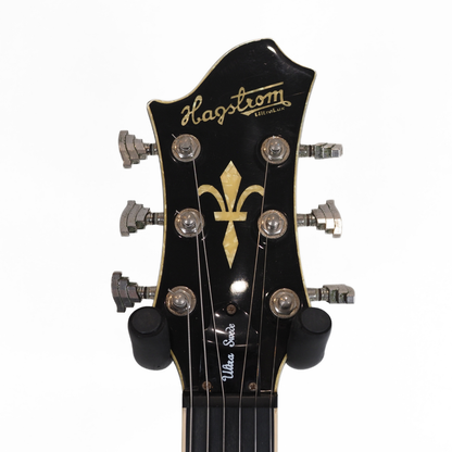 2008 Hagstrom Ultra Swede with Bigsby Vibrato System in Transparent Cherry Flame