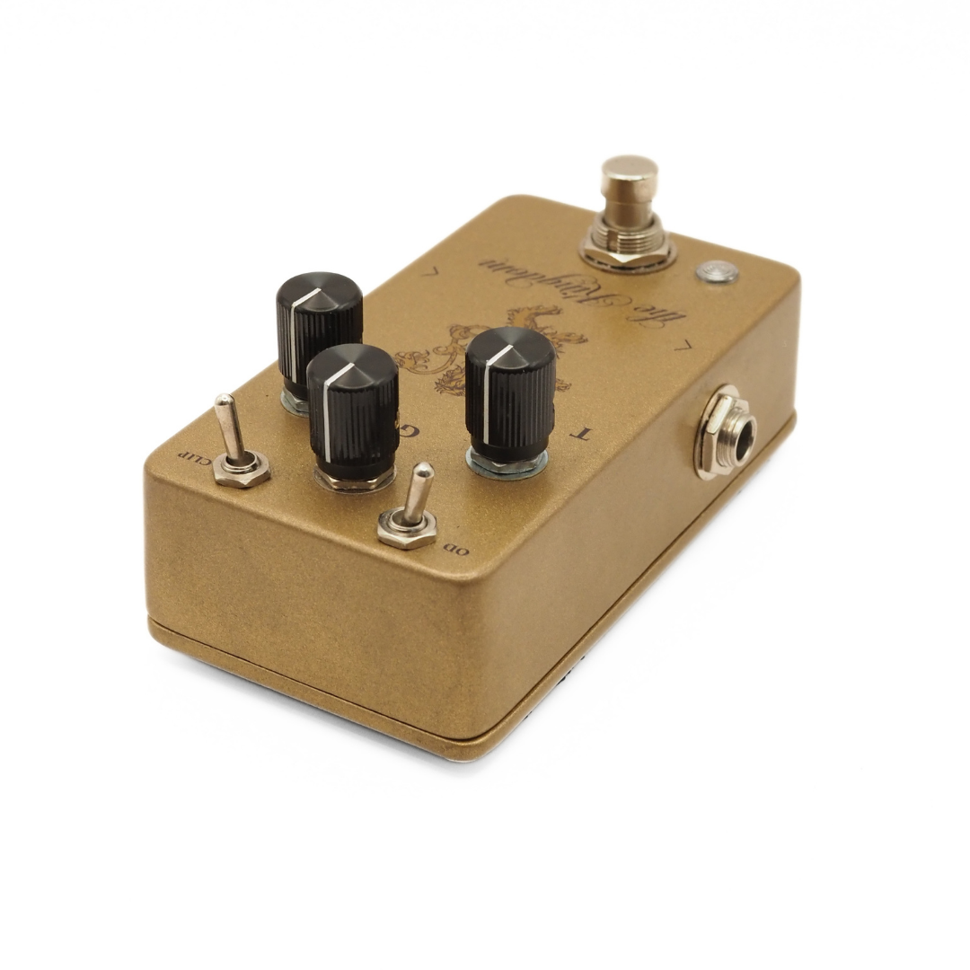 Foxpedal Kingdom Overdrive V2 Limited Edition Vintage Gold Effect Pedal
