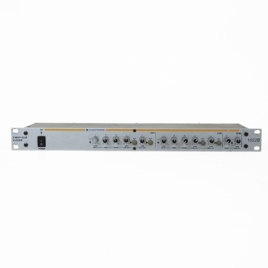SoundStandard 1022B Stereo 2-Way + Mono Sub Active Crossover Rack Mounted Unit