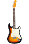 SX Vintage Series VES34TS Right-Handed '60-Style 3/4-Sized Stratocaster-Style Electric Guitar in 3-Tone Sunburst