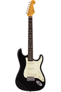 SX Vintage Series '60s Style VES12B 1/2-Sized Right-Handed Stratocaster-Style Electric Guitar in Black