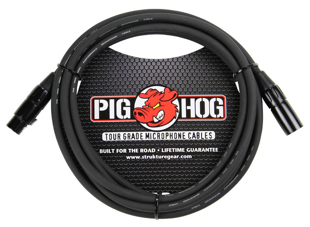 Pig Hog PHM10  8mm Mic Cable, 10ft XLR