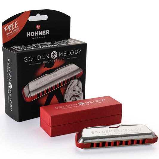 Hohner Progressive Series Golden Melody Harmonica in the Key of G