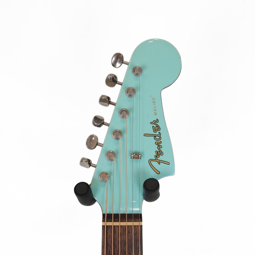 2018 Fender Malibu Parlour-Sized Acoustic Electric Guitar in Aqua Splash