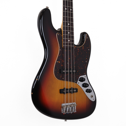 2004 Fender CIJ JB-62 '62 Reissue Jazz Bass Guitar in 3-Colour Sunburst