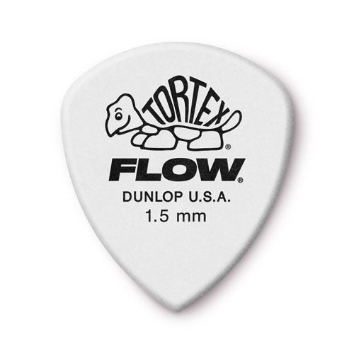 Dunlop JPTF150 White 1.5 Tortex Flow Standard Picks (12 Pack)