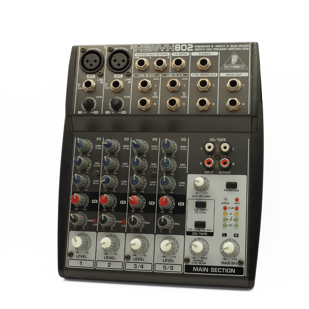 Behringer XENYX 802 8-Input 2-Bus Analogue Mixer