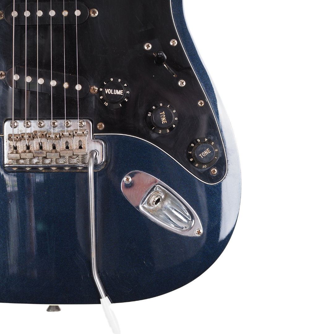 2007 Fender MIJ Aerodyne Stratocaster Electric Guitar in Gunmetal Blue