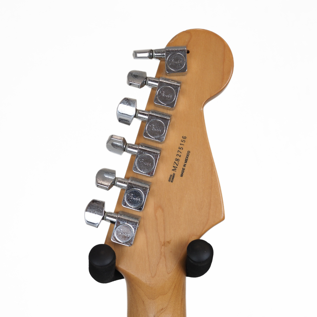 2008 Fender Left-handed Stratocaster MIM Electric Guitar in 3-Tone Sunburst