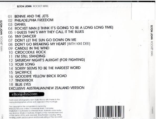 Elton John – Rocket Man: The Definitive Hits (CD, Compilation, Super Jewel Box)
