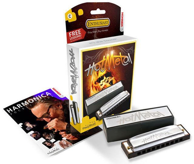 Hohner Hot Metal Harmonica HN-572GX Key of G