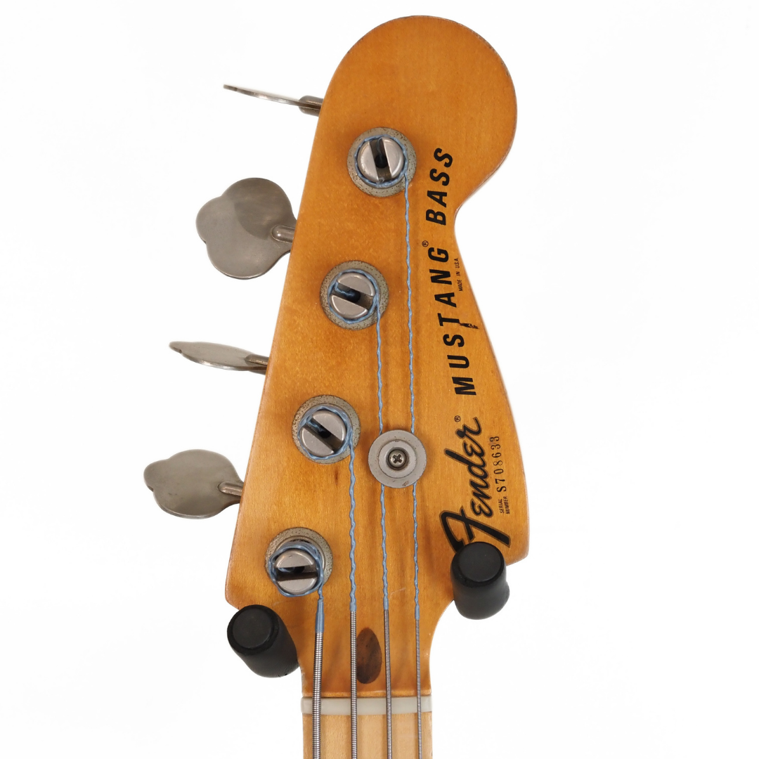 1977 Fender Mustang Short-Scale Bass Guitar in Custom Black Finish