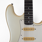 '80s Sunn by Fender 'Mustang' Stratocaster Electric Guitar in Pearlescent White