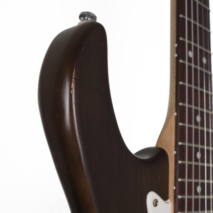 Cort G100 G-Series Stratocaster in Open-Pore Walnut