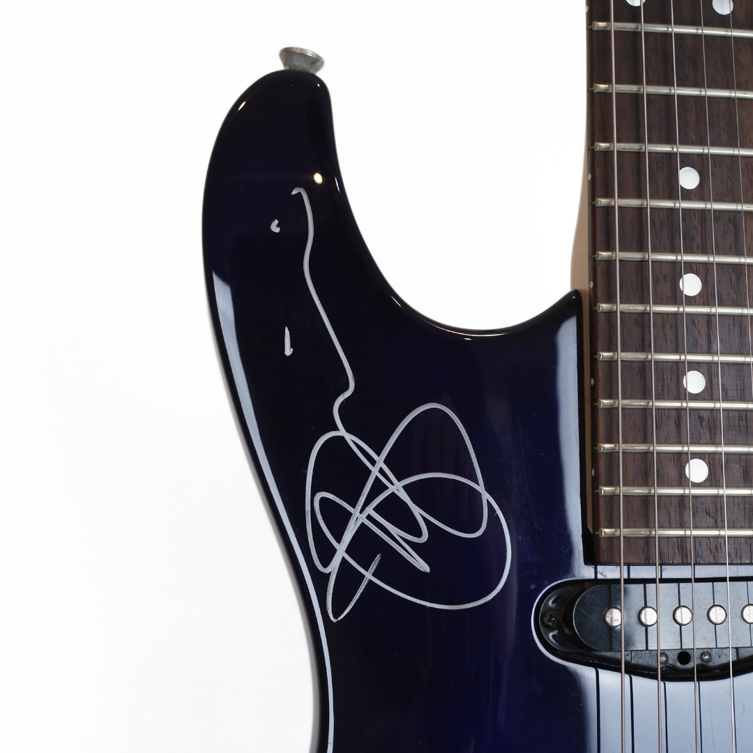 2002 Ibanez Gio Electric Guitar in Jewel Blue - Signed by Joe Satriani