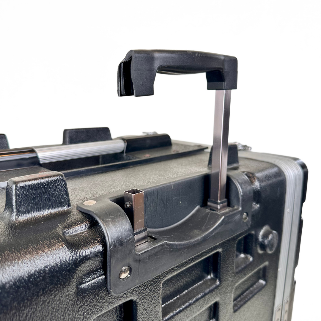 Unbranded U10 10RU Rack Mount Flight Case with Removable Lids and Wheels