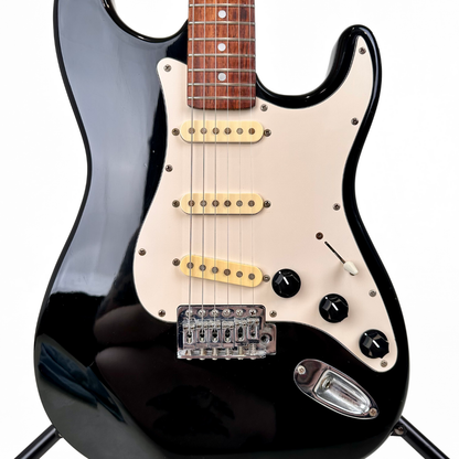 Aria STG Series Stratocaster-Style Electric Guitar in Black