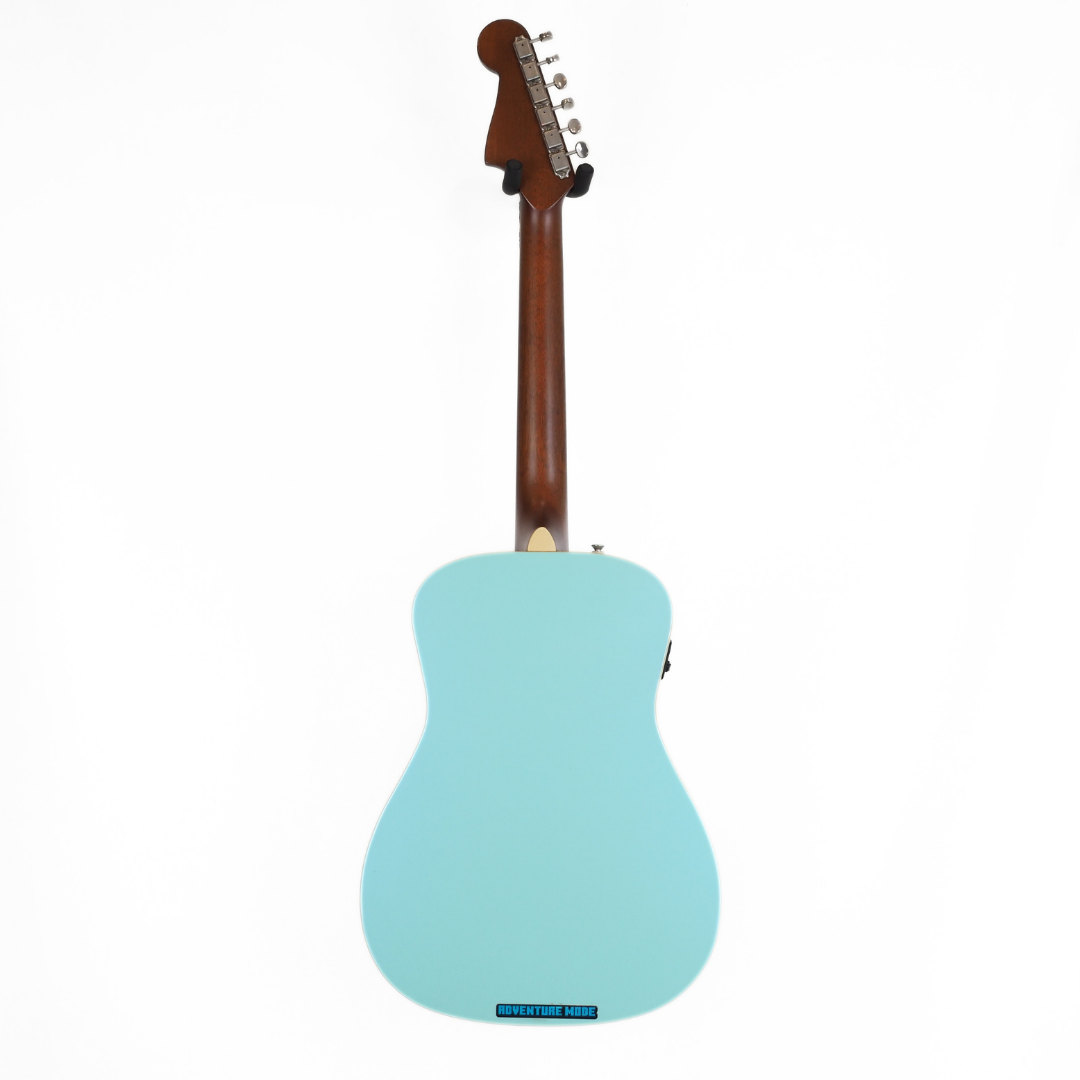 2018 Fender Malibu Parlour-Sized Acoustic Electric Guitar in Aqua Splash