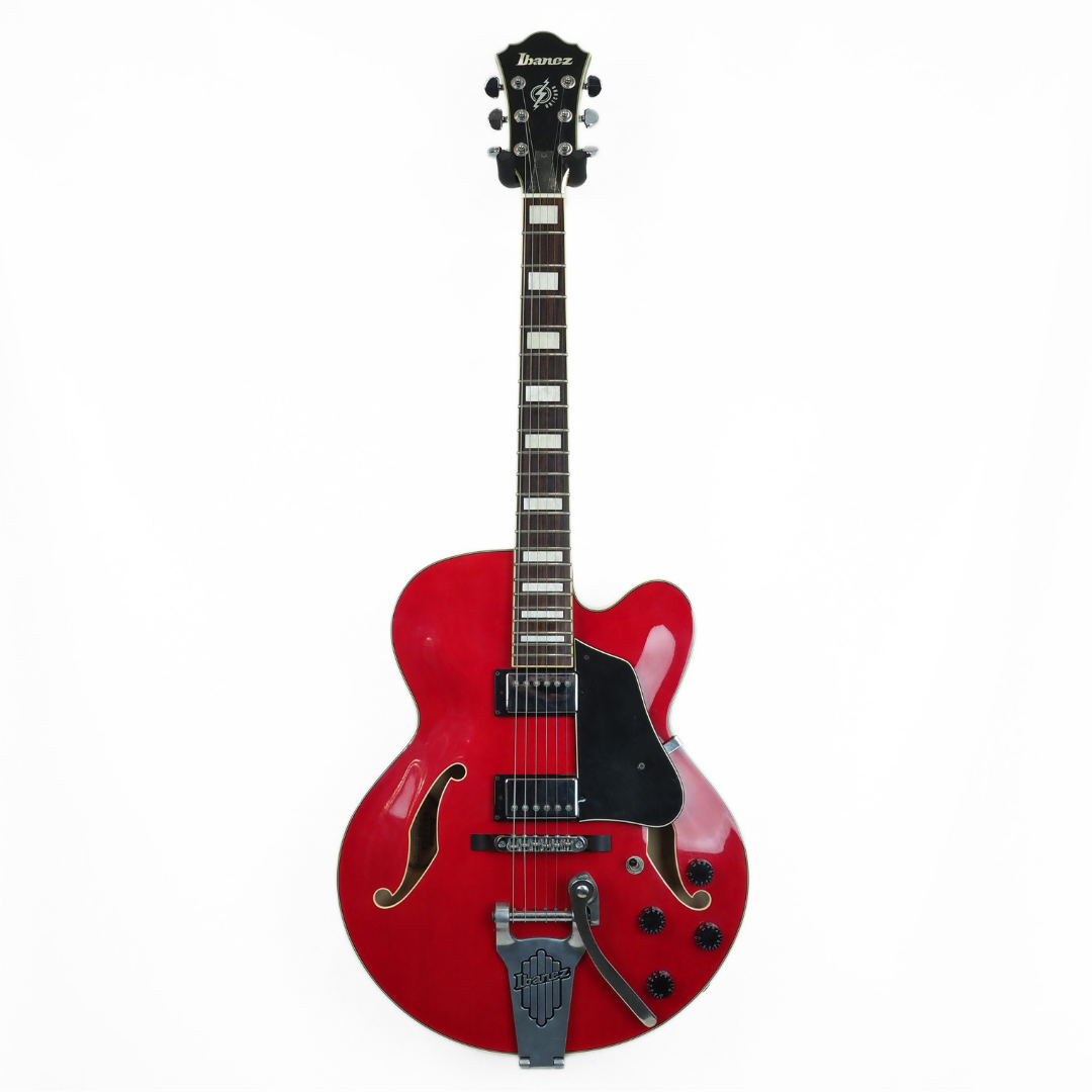 2005 Ibanez Artcore Hollowbody Electric Guitar with Vibrola in Transparent Red