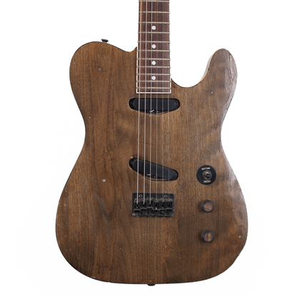 Fernandes TEJ-style Telecaster Electric Guitar with Custom Brown Natural Finish