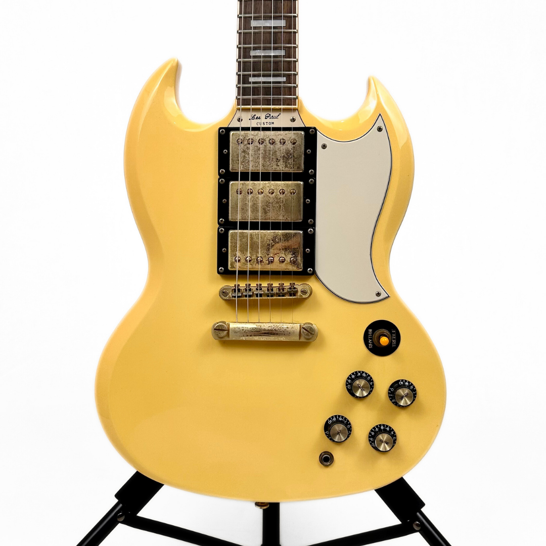 2010 Epiphone SG '61 Reissue Les Paul Custom Electric Guitar in Ivory