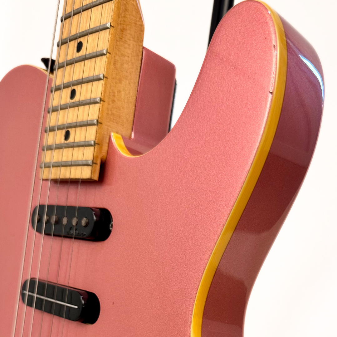 1980s Charvel by Jackson/Charvel Model 7 Telecaster Electric Guitar (Modified) in Bugundy Pink Mist