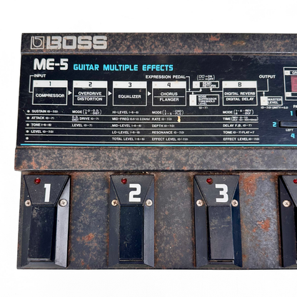 BOSS ME-5 Guitar Multiple Effects Processor Pedal Board
