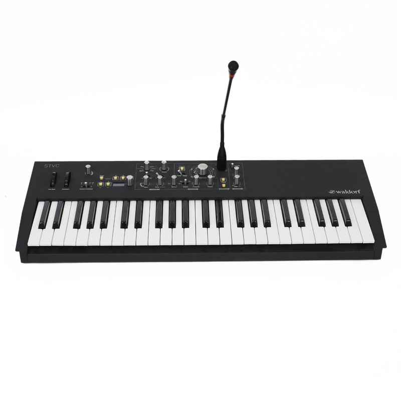 Waldorf STVC String Machine & Vocoder 49-Key Synthesizer with Gooseneck Microphone